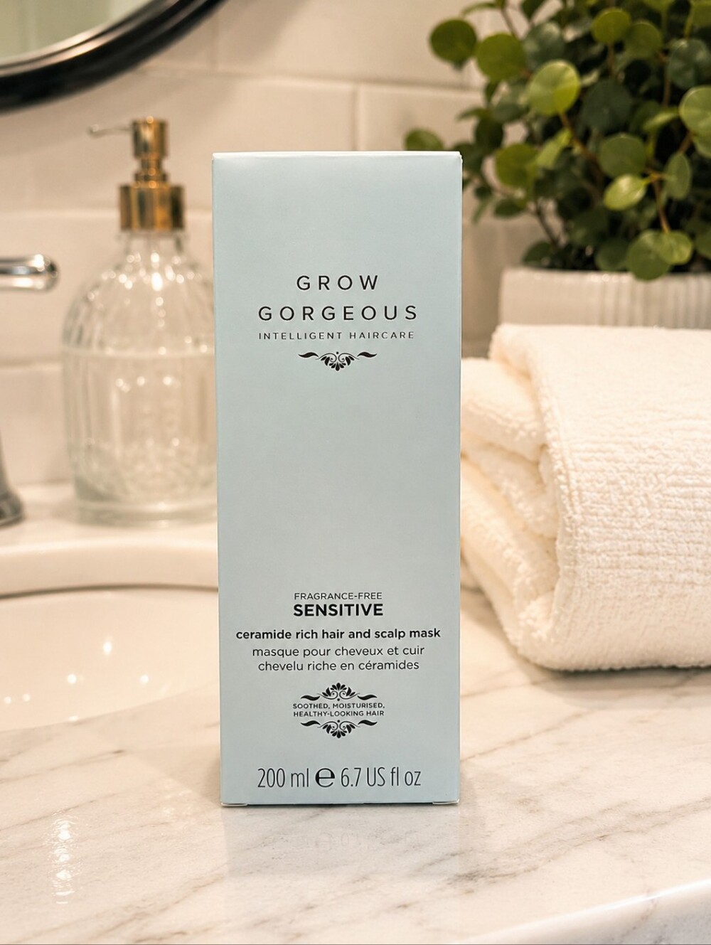 GROW GORGEOUS SENSITIVE CERAMIDE RICH HAIR & SCALP MASK